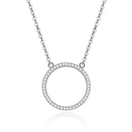 MOISS stříbrný náhrdelník KRUH
