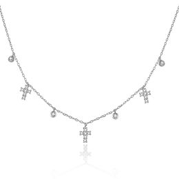 MOISS stříbrný náhrdelník KŘÍŽEK