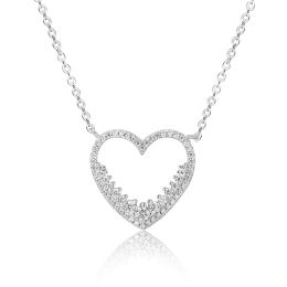 MOISS stříbrný náhrdelník SRDCE