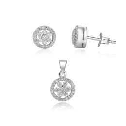 MOISS stříbrná sada KVĚTINA