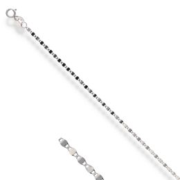 MOISS řetízkový náramek z bílého zlata