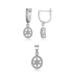 MOISS stříbrná sada KVĚTINA