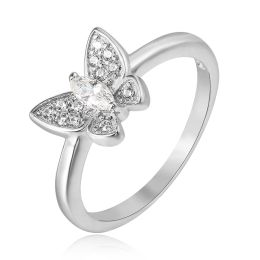 MOISS stříbrný prsten MOTÝL