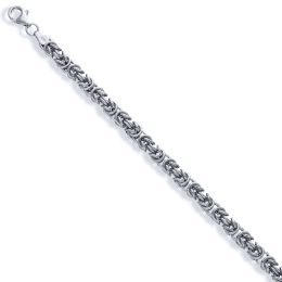 MOISS stříbrný řetízkový náramek BIZZANTINA