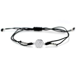 MOISS provázkový náramek z kuličkami KVĚTINA