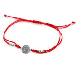 MOISS provázkový náramek s kuličkami KVĚTINA