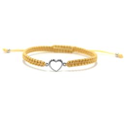MOISS provázkový náramek SRDCE