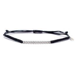 MOISS provázkový náramek s kuličkami