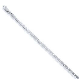 MOISS stříbrný řetízkový náramek VALENTINO