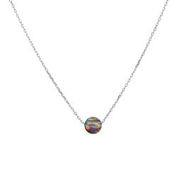 MOISS stříbrný náhrdelník OPÁL