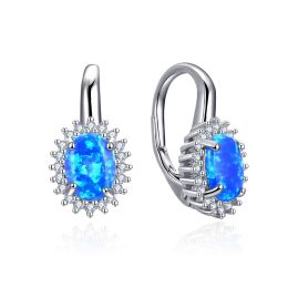 MOISS stříbrné náušnice OPÁL