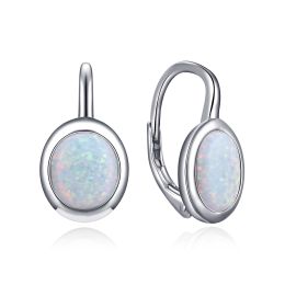 MOISS stříbrné náušnice OPÁL