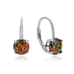 MOISS stříbrné náušnice OPÁL