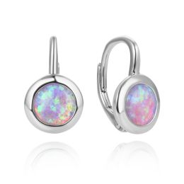 MOISS stříbrné náušnice OPÁL