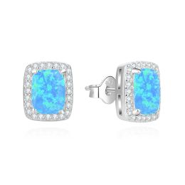 MOISS stříbrné náušnice OPÁL