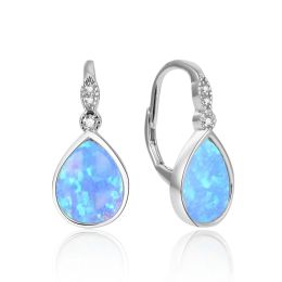 MOISS stříbrné náušnice OPÁL