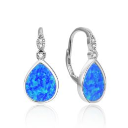 MOISS stříbrné náušnice OPÁL