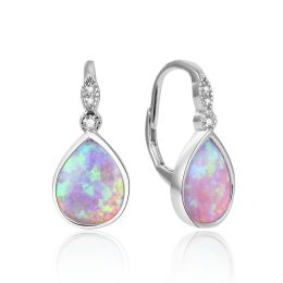 MOISS stříbrné náušnice OPÁL