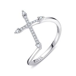 MOISS stříbrný prsten KŘÍŽEK