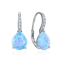 MOISS stříbrné náušnice OPÁL