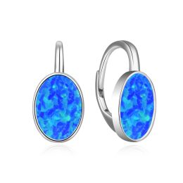 MOISS stříbrné náušnice OPÁL