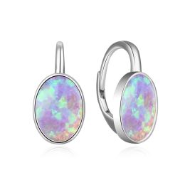MOISS stříbrné náušnice OPÁL