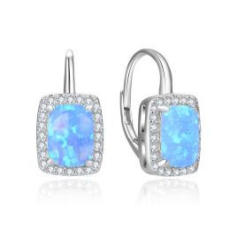 MOISS stříbrné náušnice OPÁL