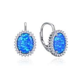 MOISS stříbrné náušnice OPÁL