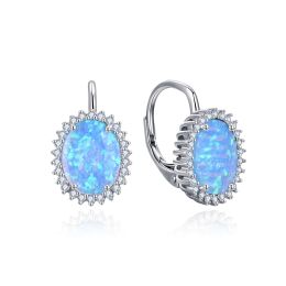 MOISS stříbrné náušnice OPÁL