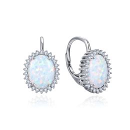 MOISS stříbrné náušnice OPÁL