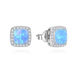 MOISS stříbrné náušnice OPÁL