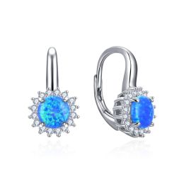 MOISS stříbrné náušnice OPÁL