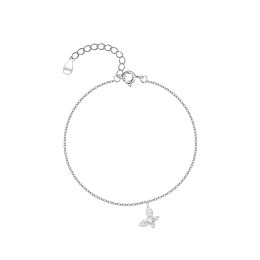 MOISS stříbrný náramek na nohu MOTÝL