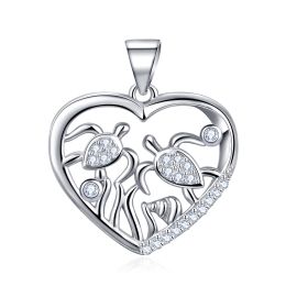 MOISS stříbrný přívěsek SRDCE