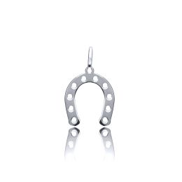 MOISS přívěsek z bílého zlata PODKOVA