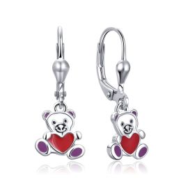 MOISS stříbrné náušnice MEDVÍDEK