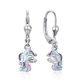 MOISS stříbrné náušnice JEDNOROŽEC