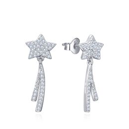 MOISS stříbrné náušnice KOMETA