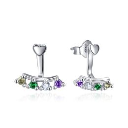 MOISS stříbrné náušnice SRDCE