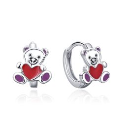 MOISS stříbrné náušnice MEDVÍDEK