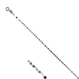 MOISS řetízkový náramek z bílého zlata