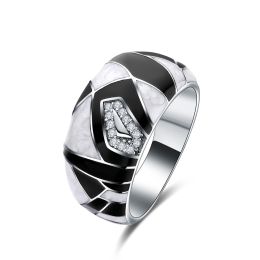 MOISS smaltový stříbrný prsten