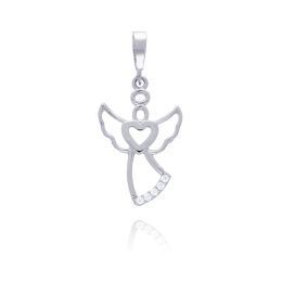 MOISS přívěsek z bílého zlata ANDĚL