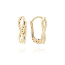 MOISS náušnice ze žlutého zlata NEKONEČNO