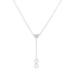 MOISS náhrdelník z bílého zlata NEKONEČNO