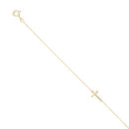 MOISS náramek ze žlutého zlata KŘÍŽ