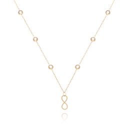 MOISS náhrdelník ze žlutého zlata NEKONEČNO