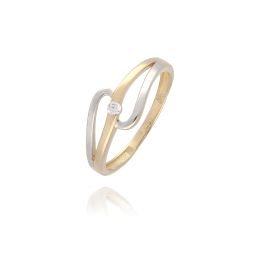 MOISS přívěsek ze žlutého zlata BICOLOR