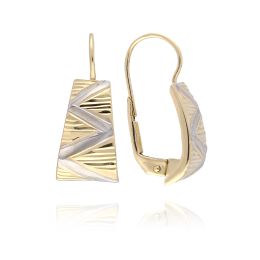 MOISS náušnice ze žlutého zlata BICOLOR
