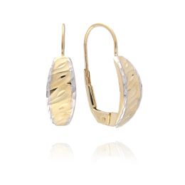MOISS náušnice ze žlutého zlata BICOLOR